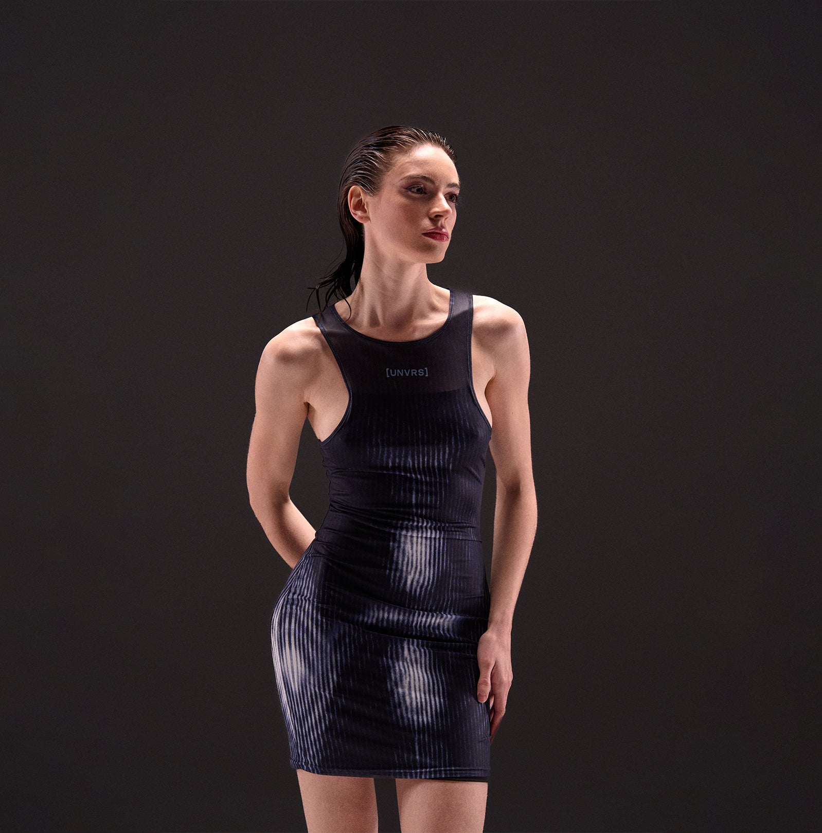 GRAPHIC MESH DRESS UNVRS Store GRAPHIC MESH DRESS UNVRS Store