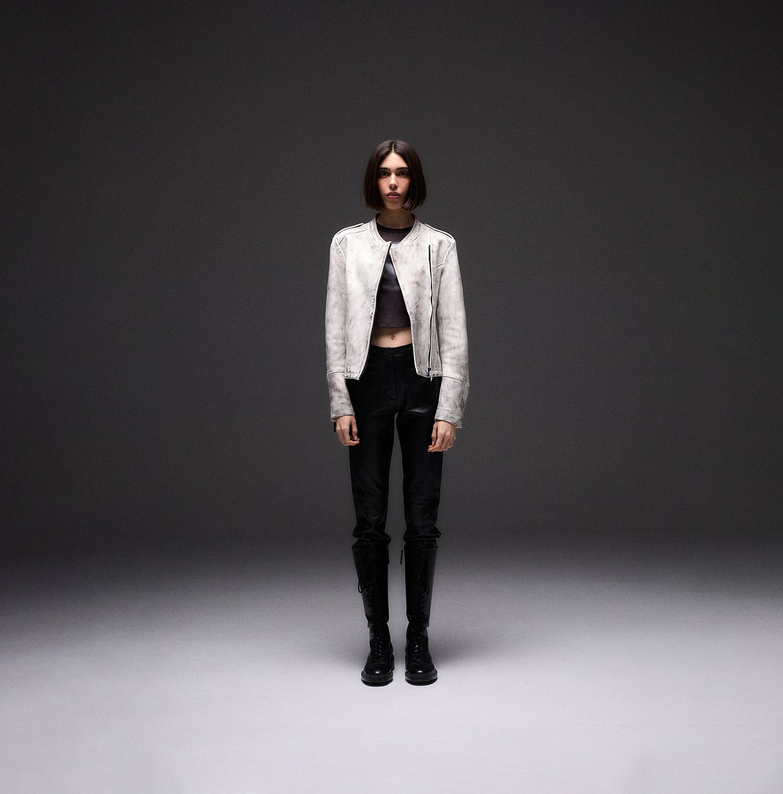 WASHED LEATHER JACKET