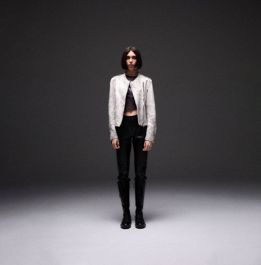 WASHED LEATHER JACKET