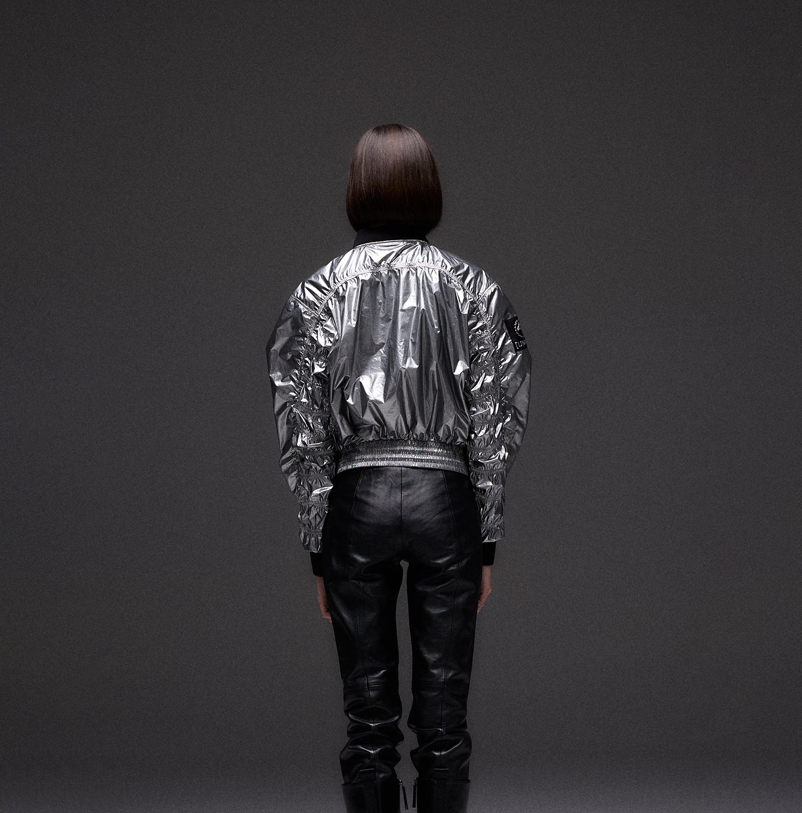 GUNMETAL BOMBER JACKET