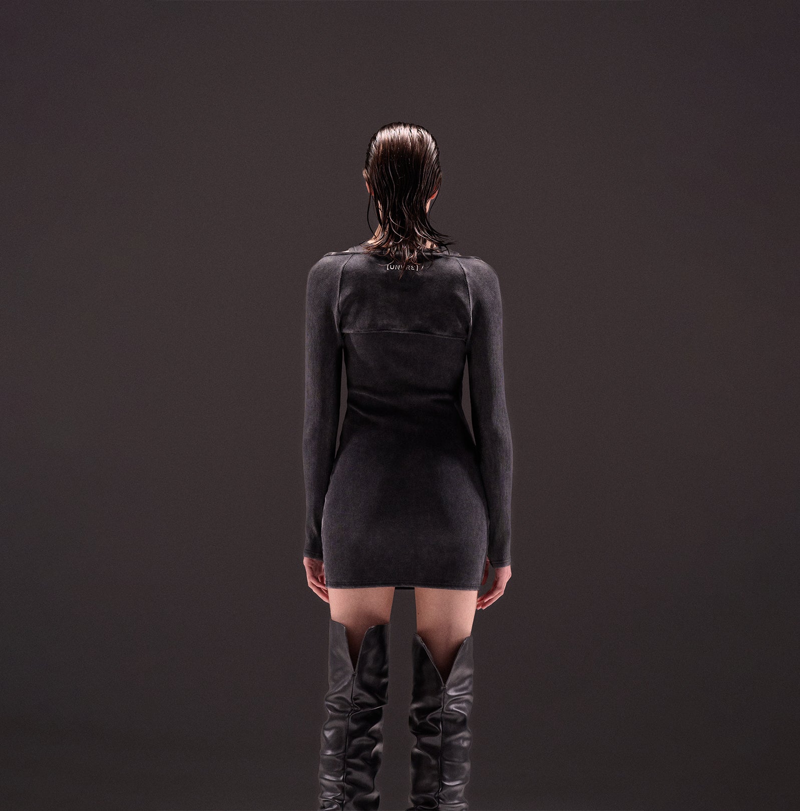 RIB LOGO DRESS
